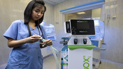 NOxBOXi integrated gas delivery system for inhaled nitric oxide therapy